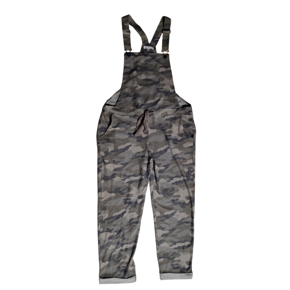 Socialite Womens Camo Jogger Overalls Green Camouflage Jumpsuit Med KJP60645-NR